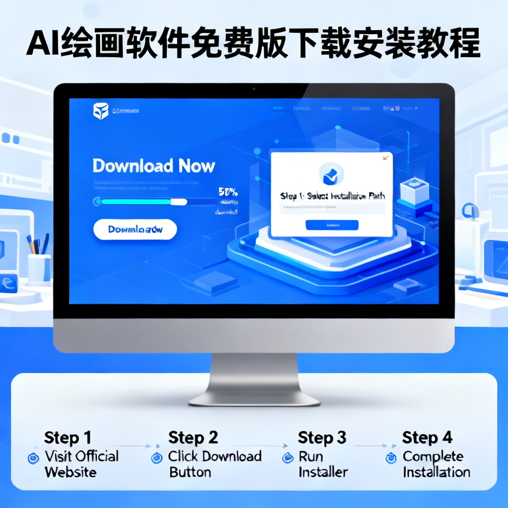ai绘画软件免费版下载安装？2026最新完整教程与实操指南配图1