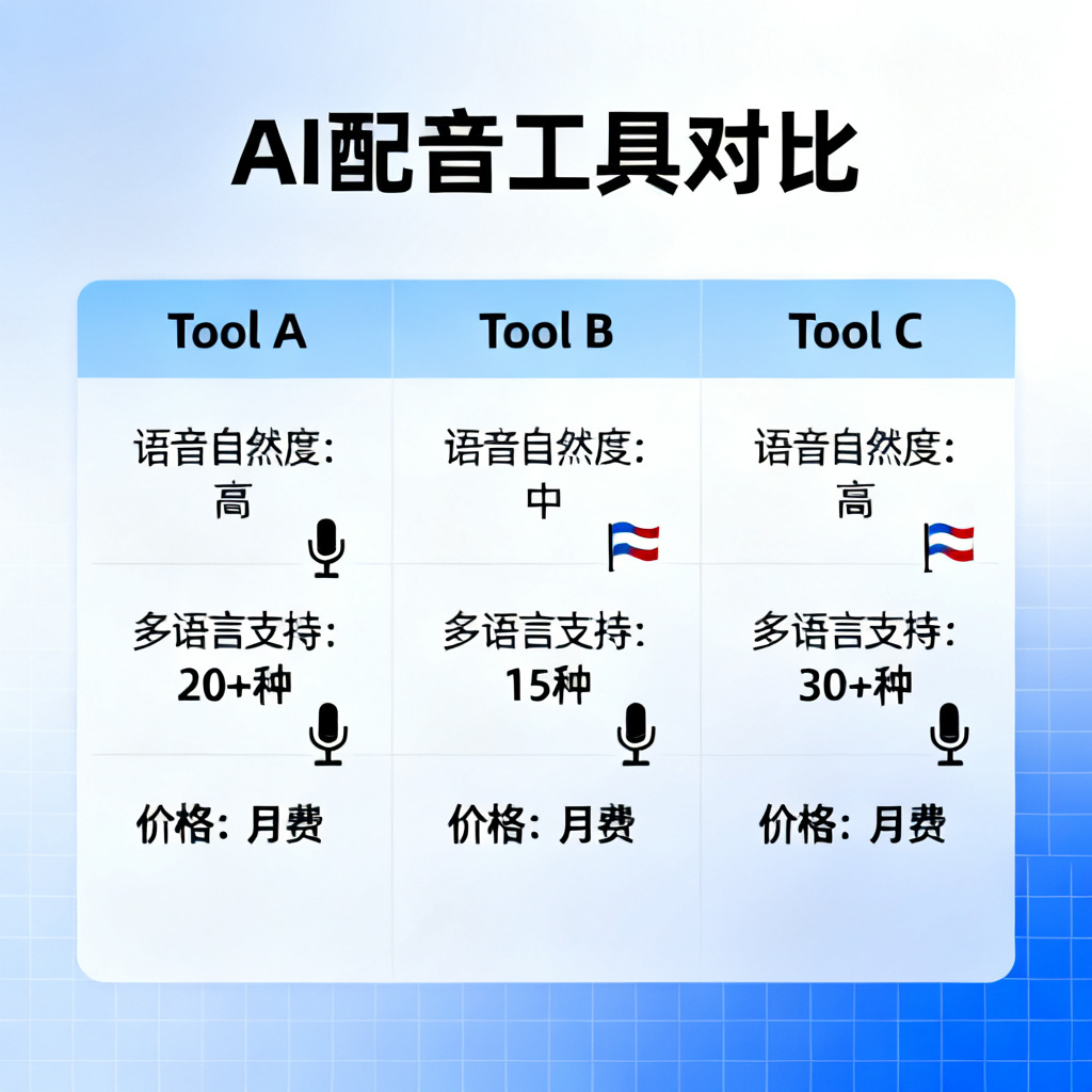 AI配音工具对比?2026最新完整教程与实操指南配图2
