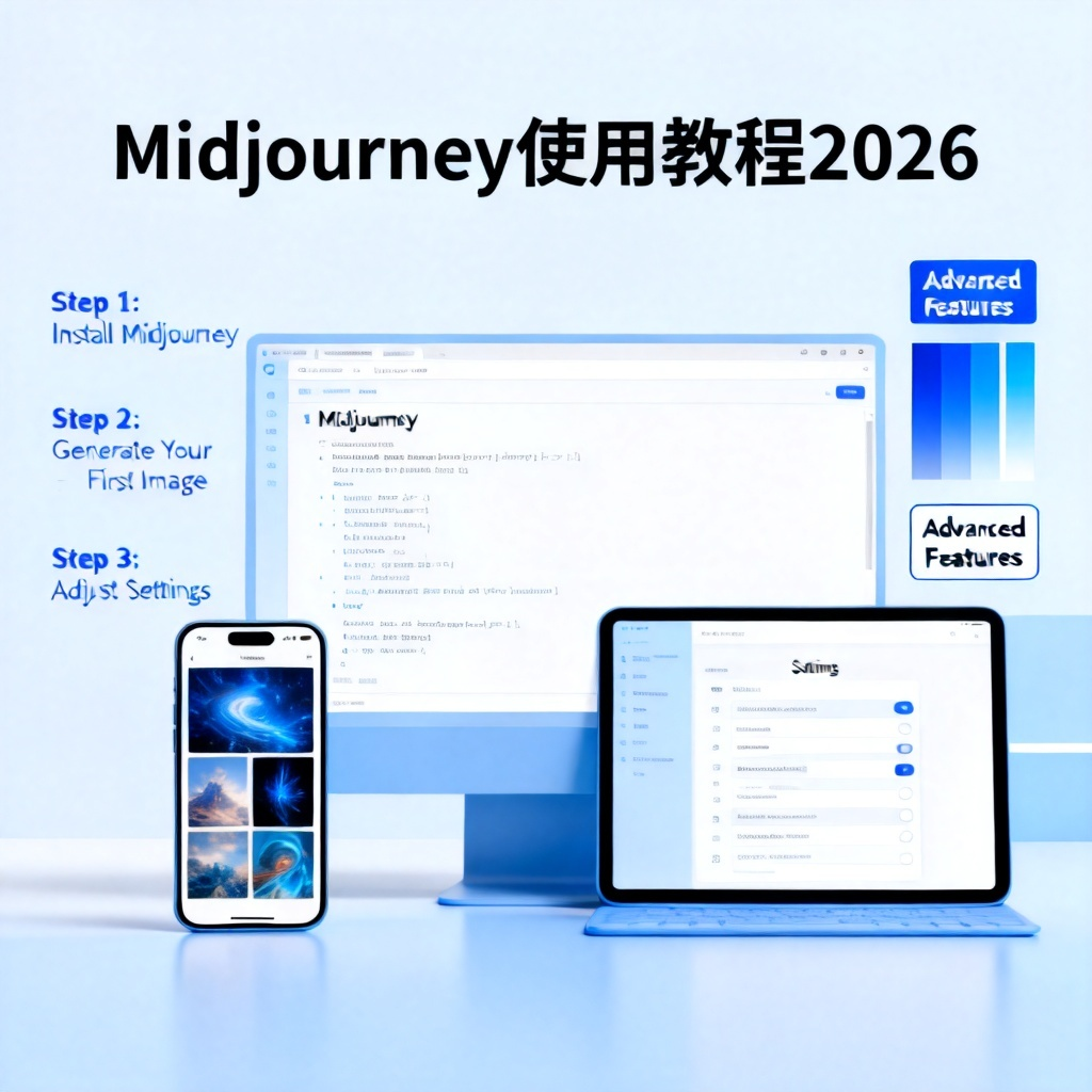 Midjourney使用教程2026?2026最新完整教程与实操指南配图1