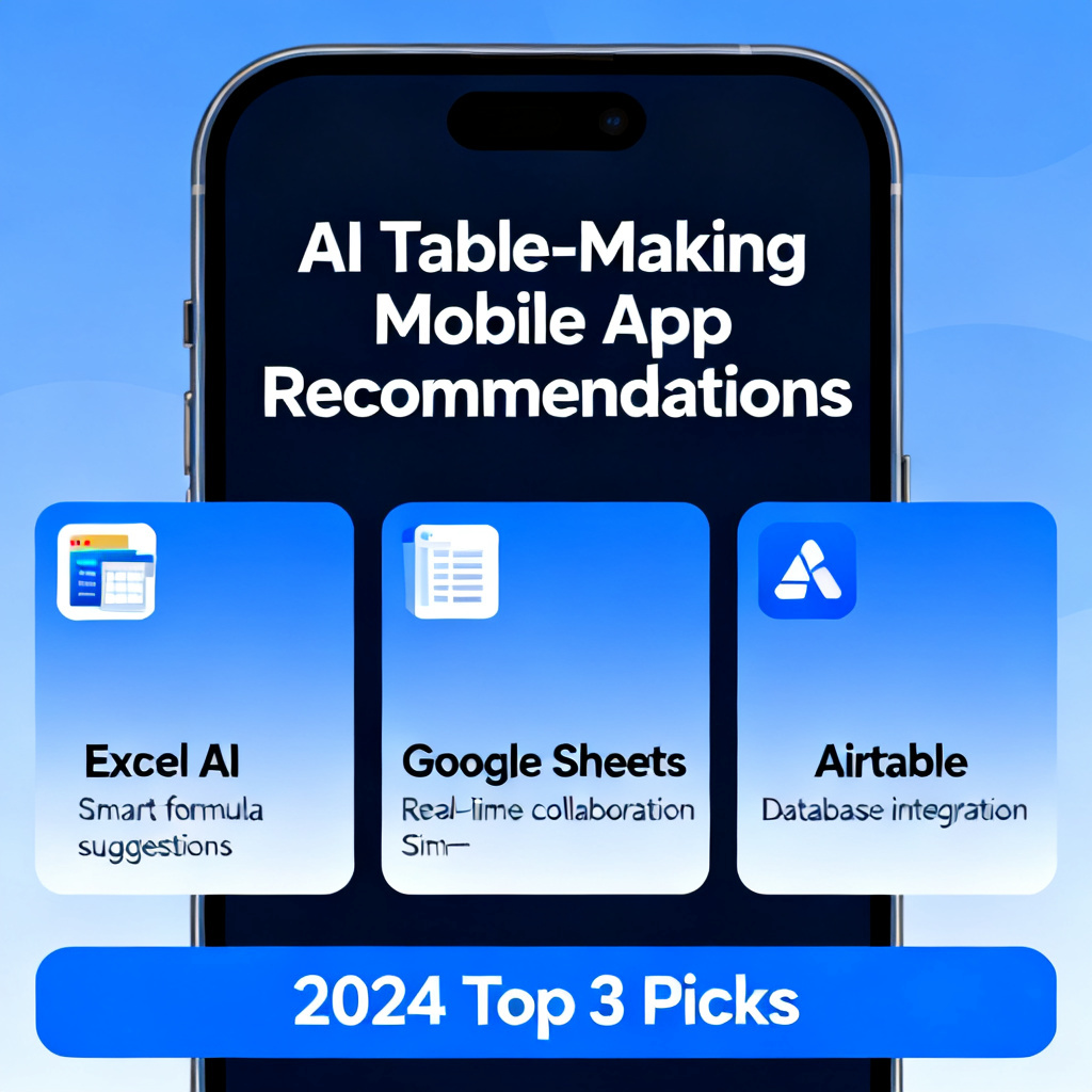 AI做表格手机APP推荐？2026最新完整教程与实操指南配图1