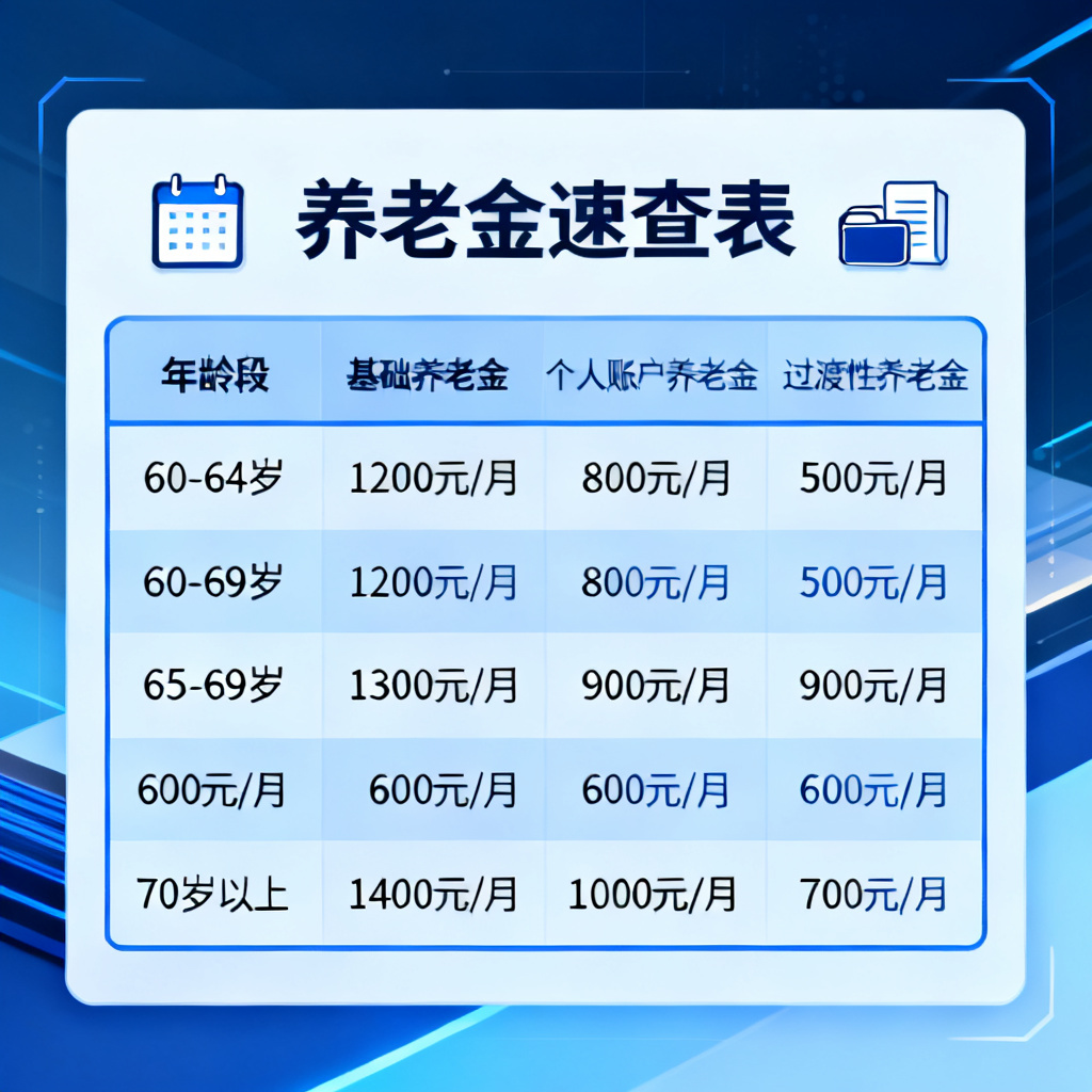 养老金速查表？2026最新完整教程与实操指南配图1