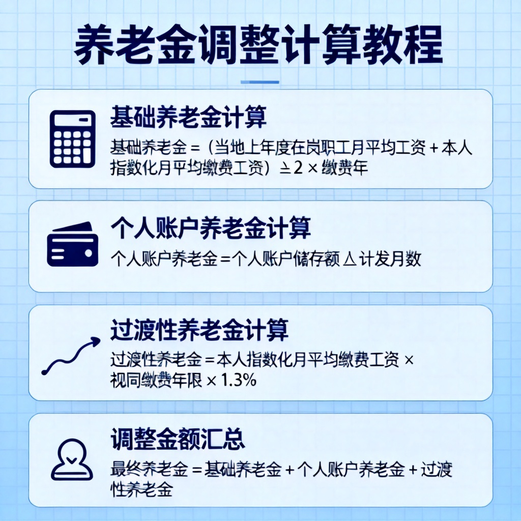 养老金调整计算?2026最新完整教程与实操指南配图2