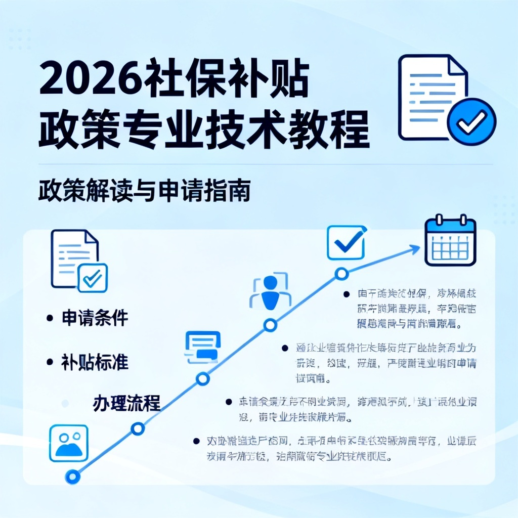 社保补贴政策2026?2026最新完整教程与实操指南配图2