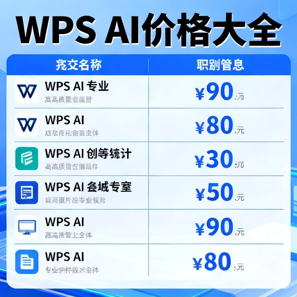 WPS AI价格大全?2026最新完整教程与实操指南配图2