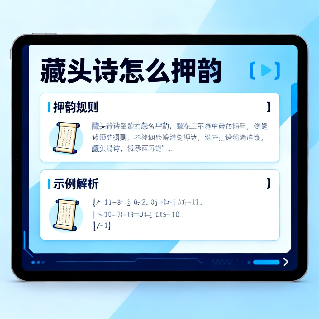 藏头诗怎么押韵?2026最新完整教程与实操指南配图1