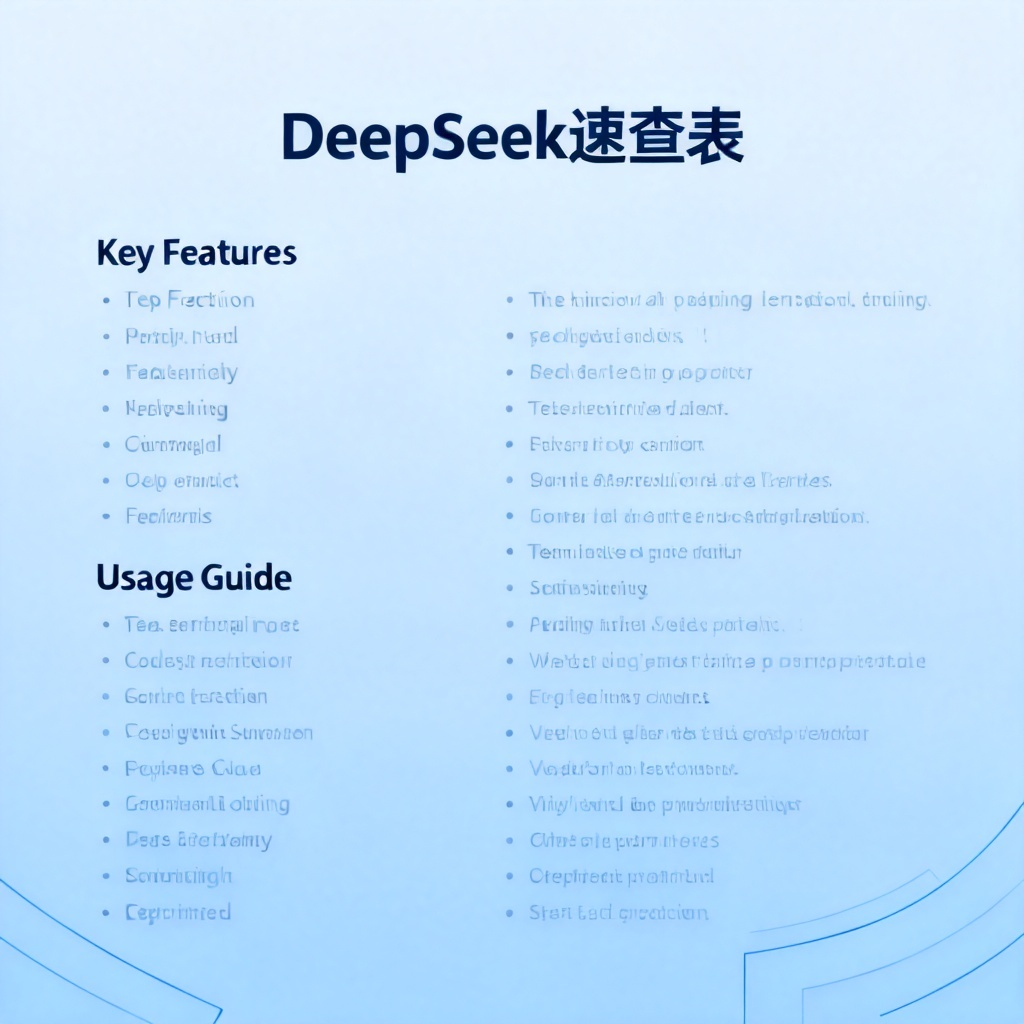 DeepSeek速查表?2026最新完整教程与实操指南配图1