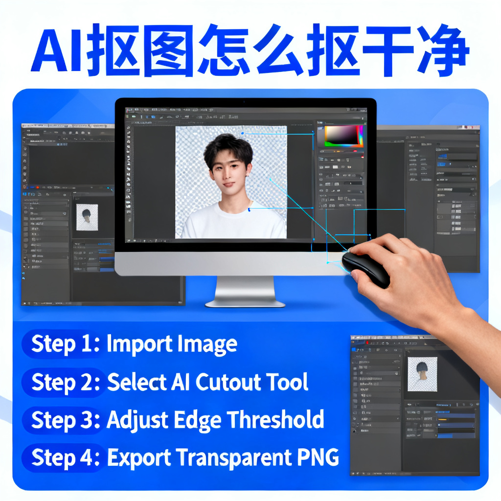 AI抠图怎么抠干净?2026最新实战指南,告别毛边与残留!配图1