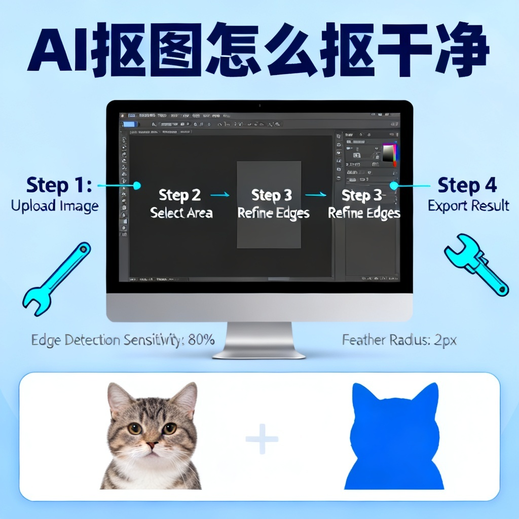 AI抠图怎么抠干净?2026最新实战指南,告别毛边与残留!配图2