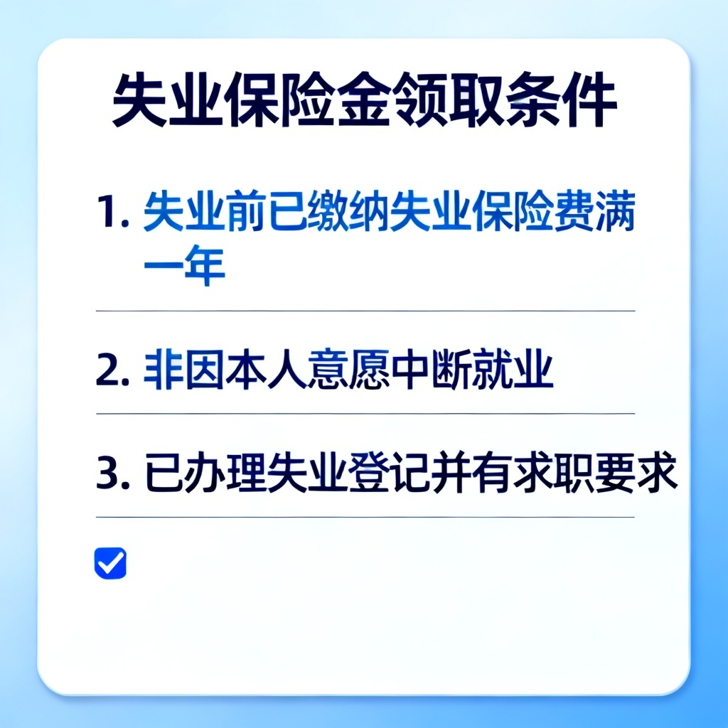 失业保险金领取条件?2026最新完整教程与实操指南配图2