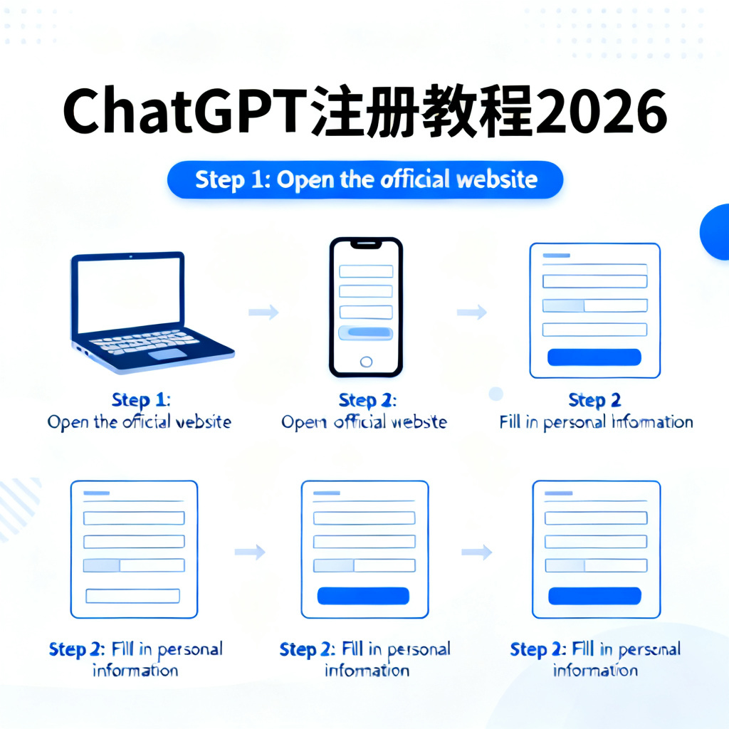ChatGPT注册教程2026？2026最新完整教程与实操指南配图1