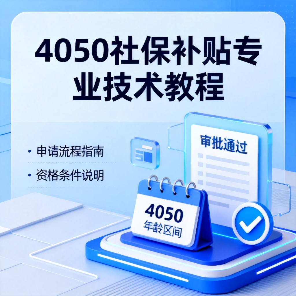 4050社保补贴?2026最新完整教程与实操指南配图2