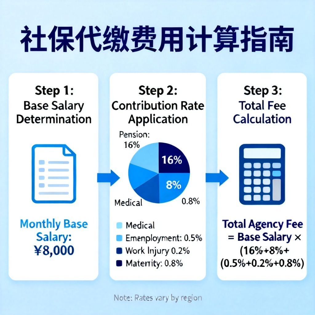 社保代缴费用计算?2026最新完整教程与实操指南配图1