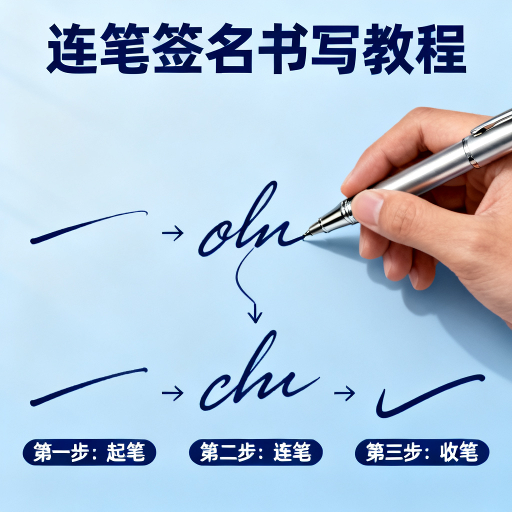 连笔签名怎么写？2026最新完整教程与实操指南配图1