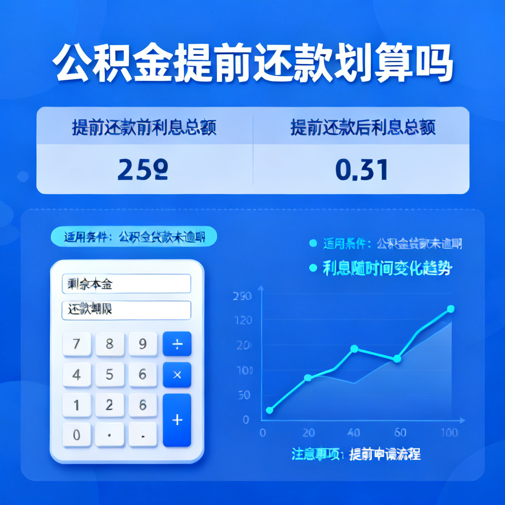 公积金提前还款划算吗?2026最新完整教程与实操指南配图2