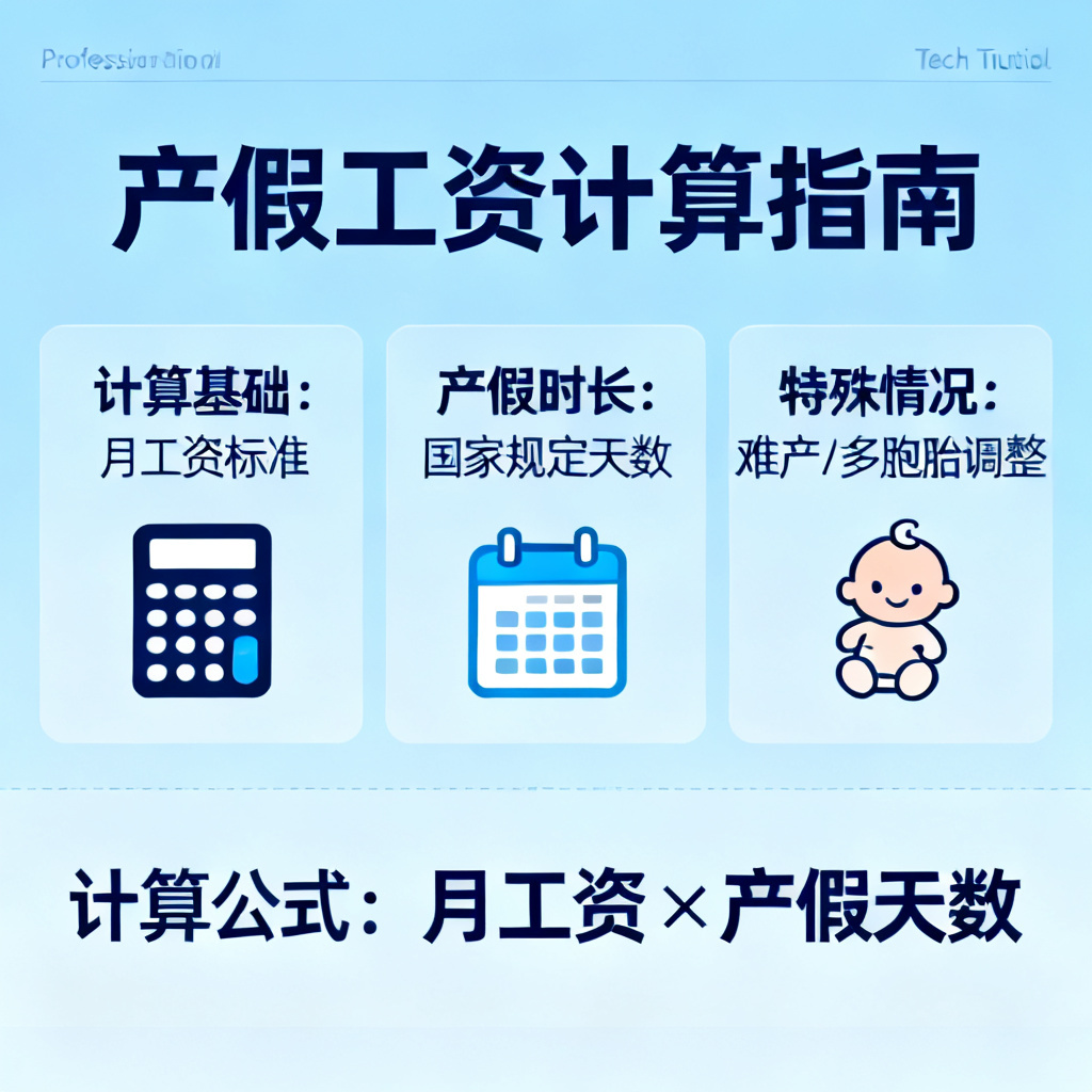 产假工资怎么算?2026最新完整教程与实操指南配图1