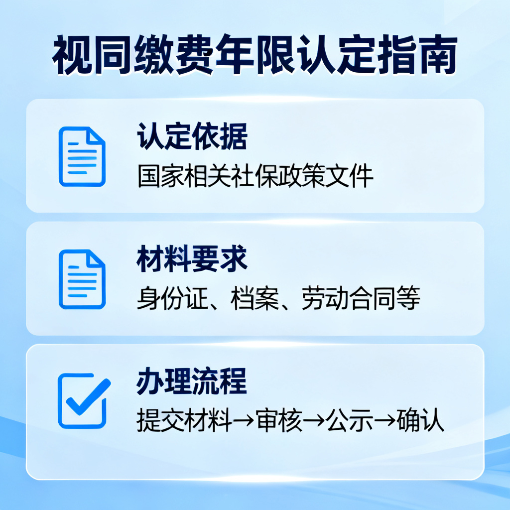 视同缴费年限怎么认定？2026最新完整教程与实操指南配图2