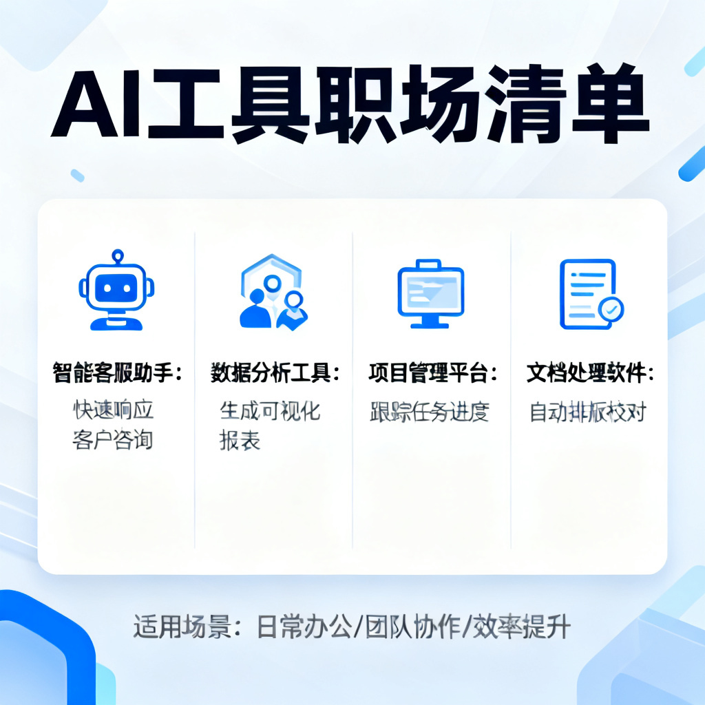 AI工具职场清单？2026最新完整教程与实操指南配图1