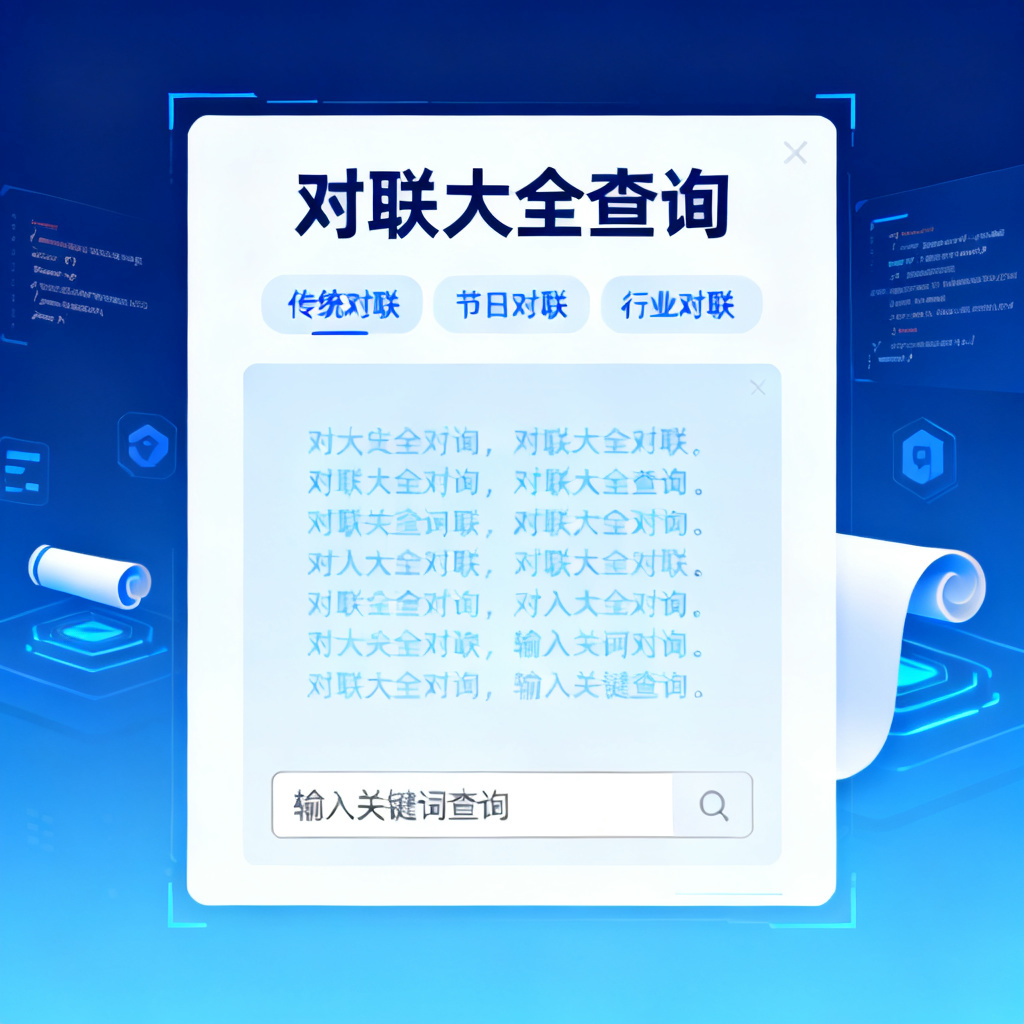 对联大全查询?2026最新完整教程与实操指南配图2