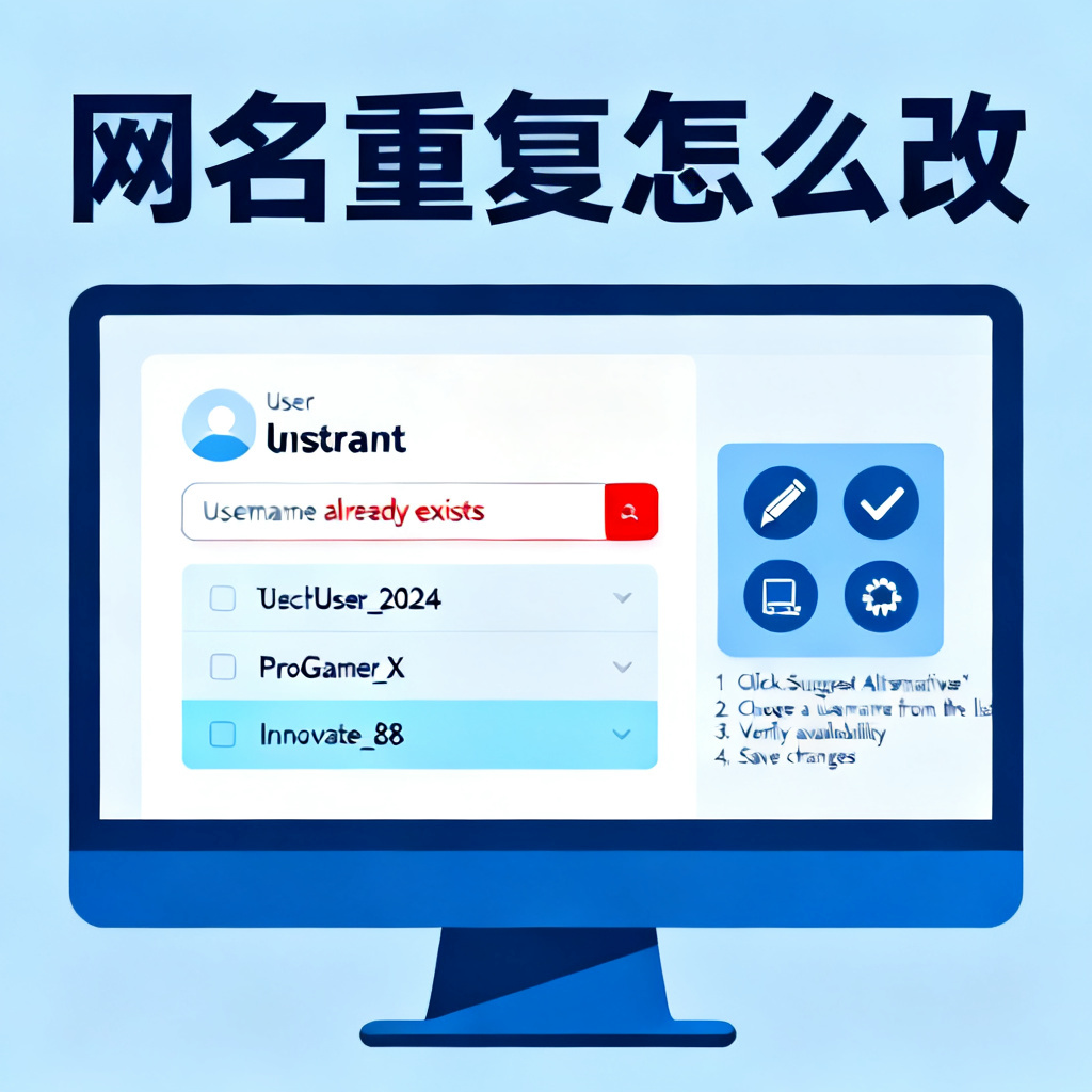 网名重复怎么改？2026最新完整教程与实操指南配图2