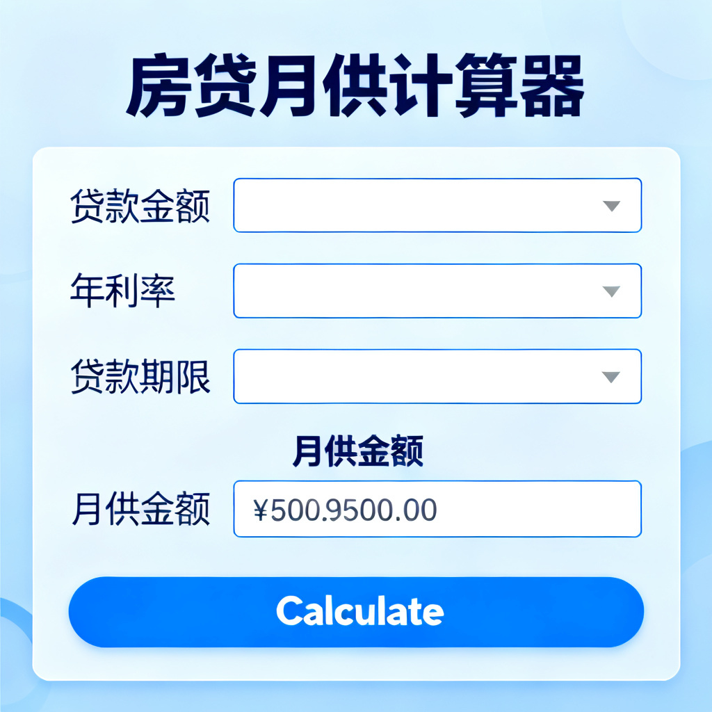 房贷月供计算器?2026最新完整教程与实操指南配图1