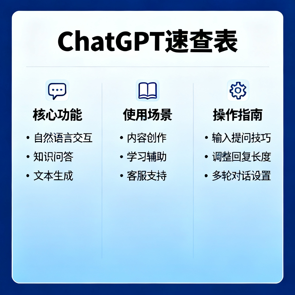 ChatGPT速查表？2026最新完整教程与实操指南配图1