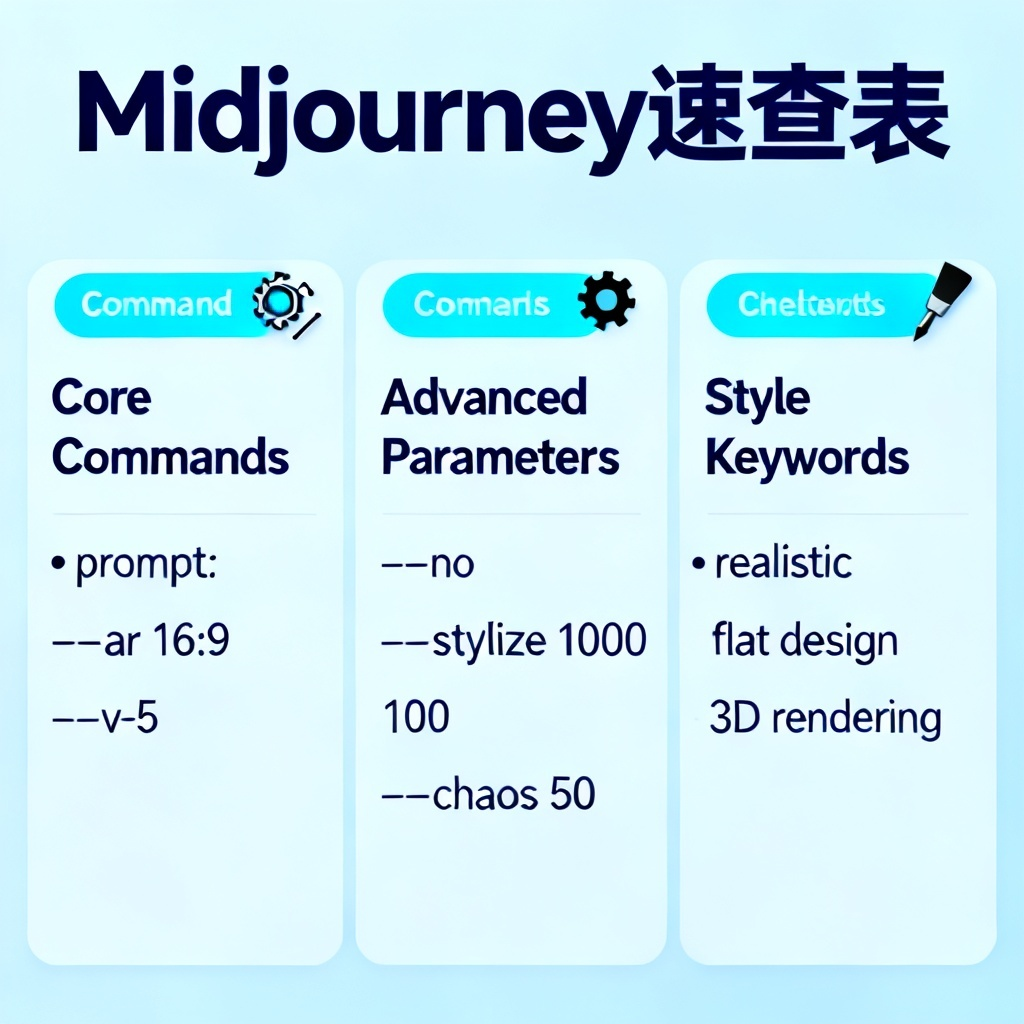 Midjourney速查表?2026最新完整教程与实操指南配图1