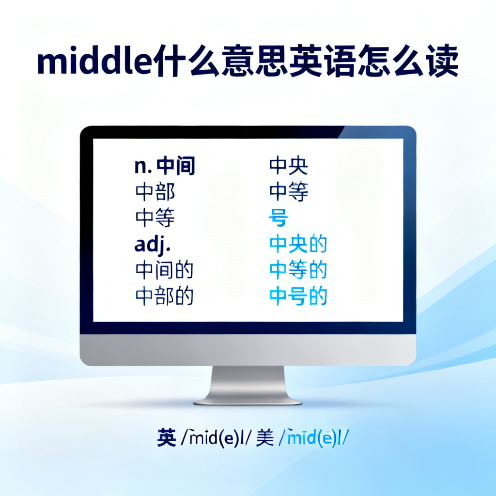 middle什么意思英语怎么读?2026最新完整教程与实操指南配图2