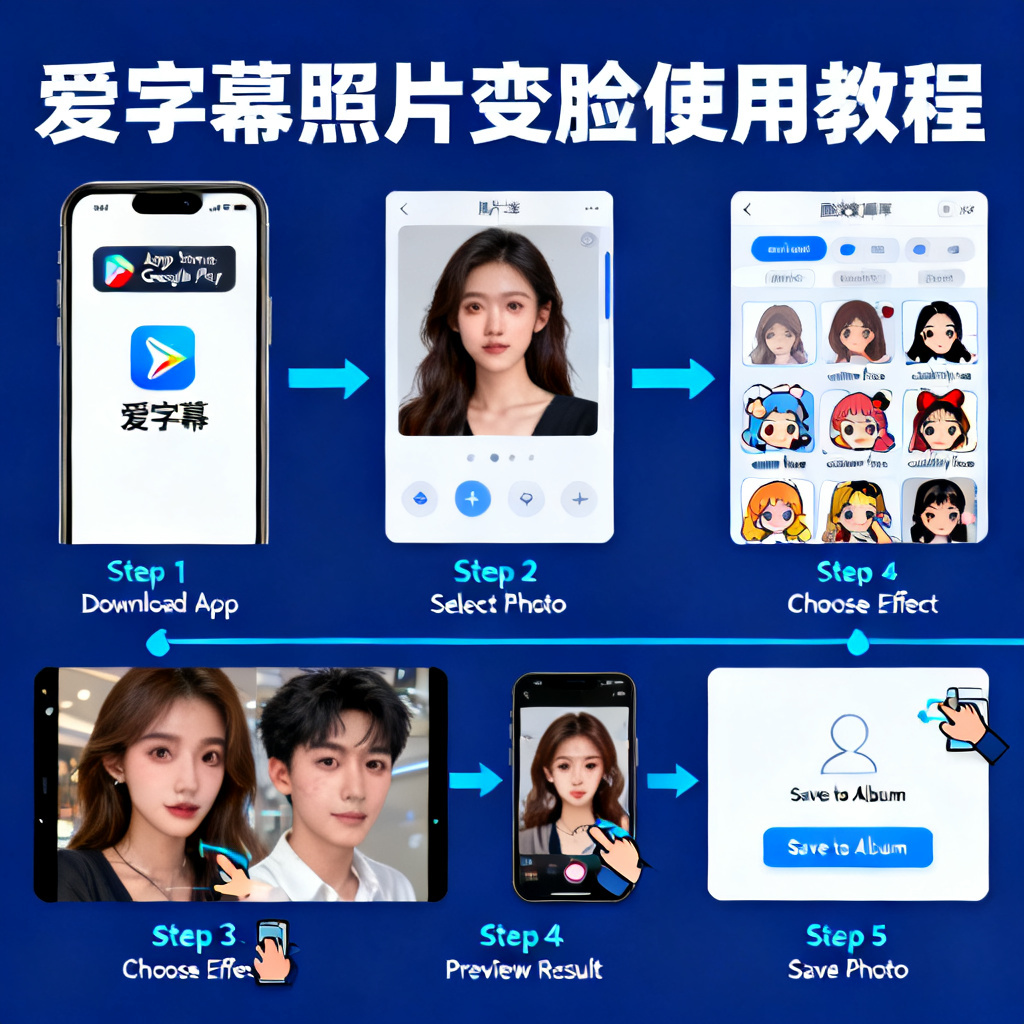 爱字幕怎么用拍好的照片变脸的软件下载?2026最新完整教程与实操指南配图1