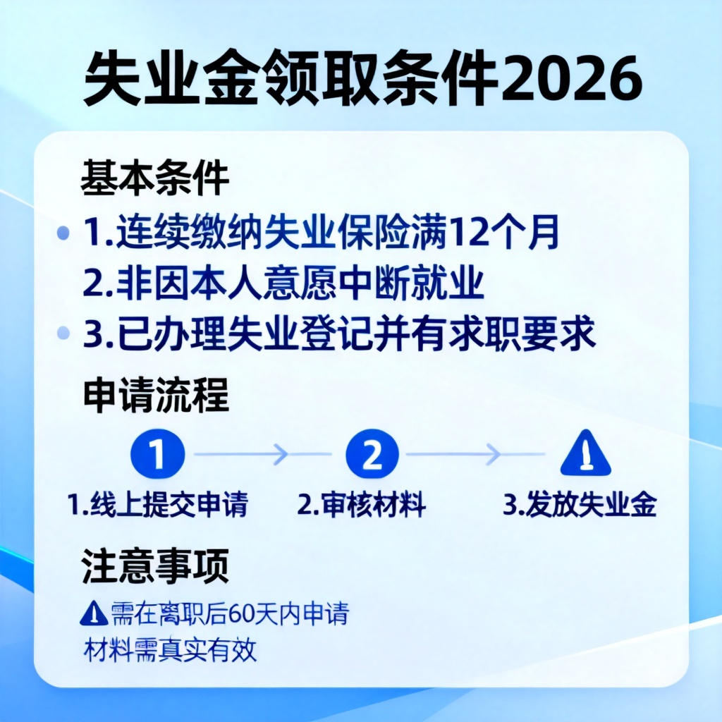 失业金领取条件2026?2026最新完整教程与实操指南配图1