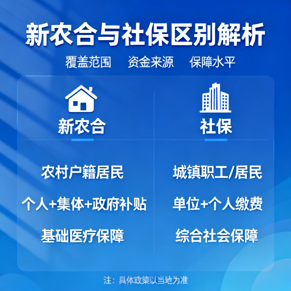 新农合和社保区别?2026最新完整教程与实操指南配图1