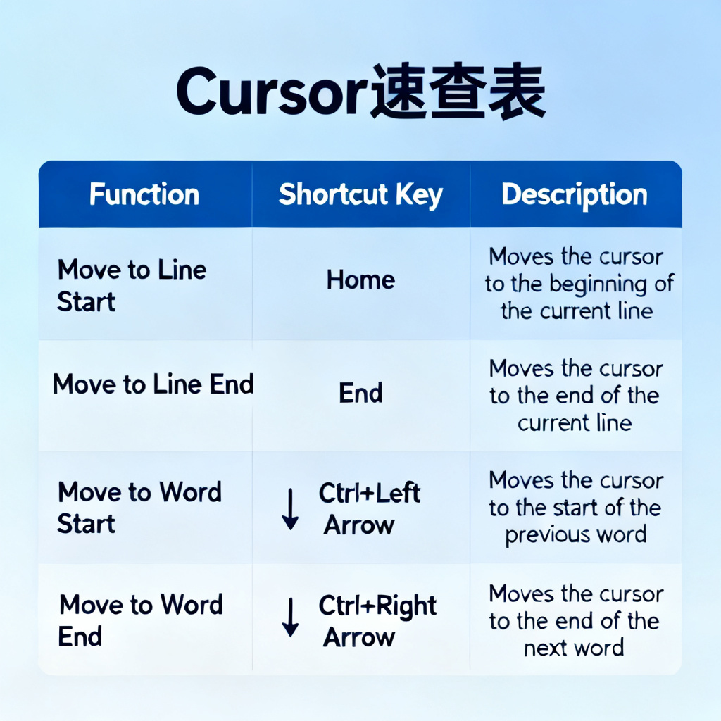 Cursor速查表?2026最新完整教程与实操指南配图2