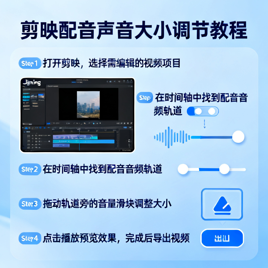 剪映配音怎么调声音大小？2026最新完整教程与实操指南配图1