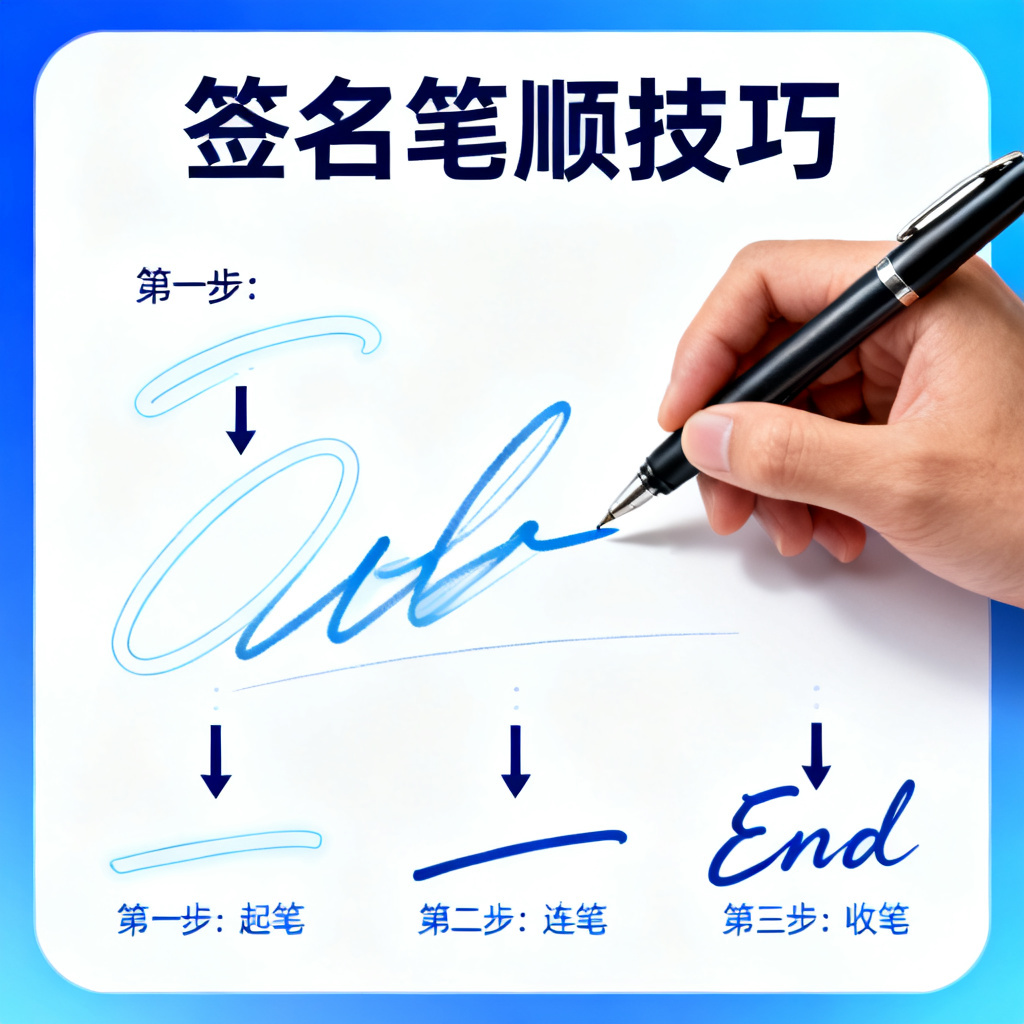 签名笔顺技巧?2026最新完整教程与实操指南配图1