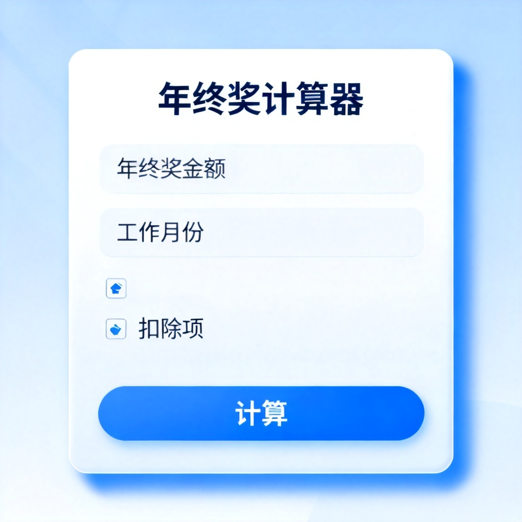 年终奖计算器?2026最新完整教程与实操指南配图1
