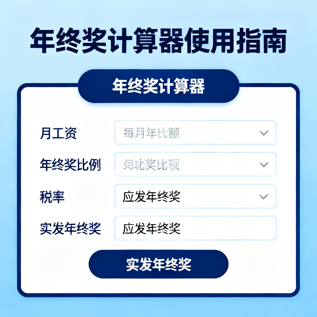 年终奖计算器?2026最新完整教程与实操指南配图2