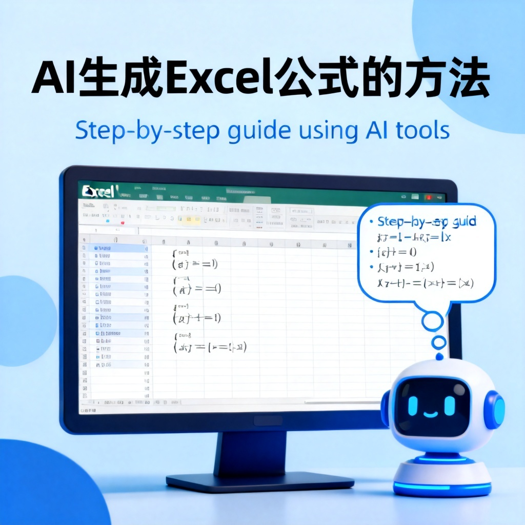 AI生成Excel公式的方法?2026最新完整教程与实操指南配图1