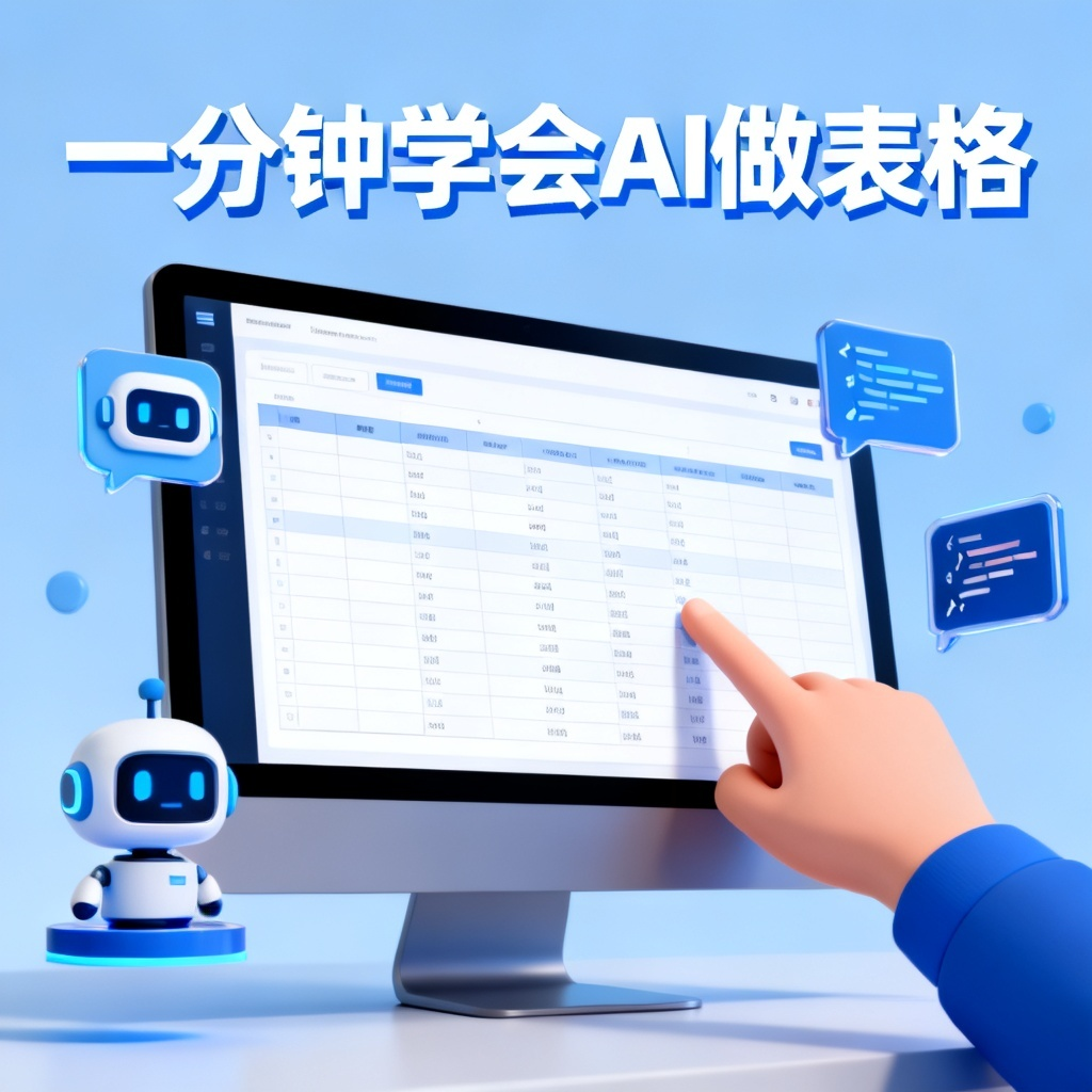 一分钟学会AI做表格?2026最新完整教程与实操指南配图1