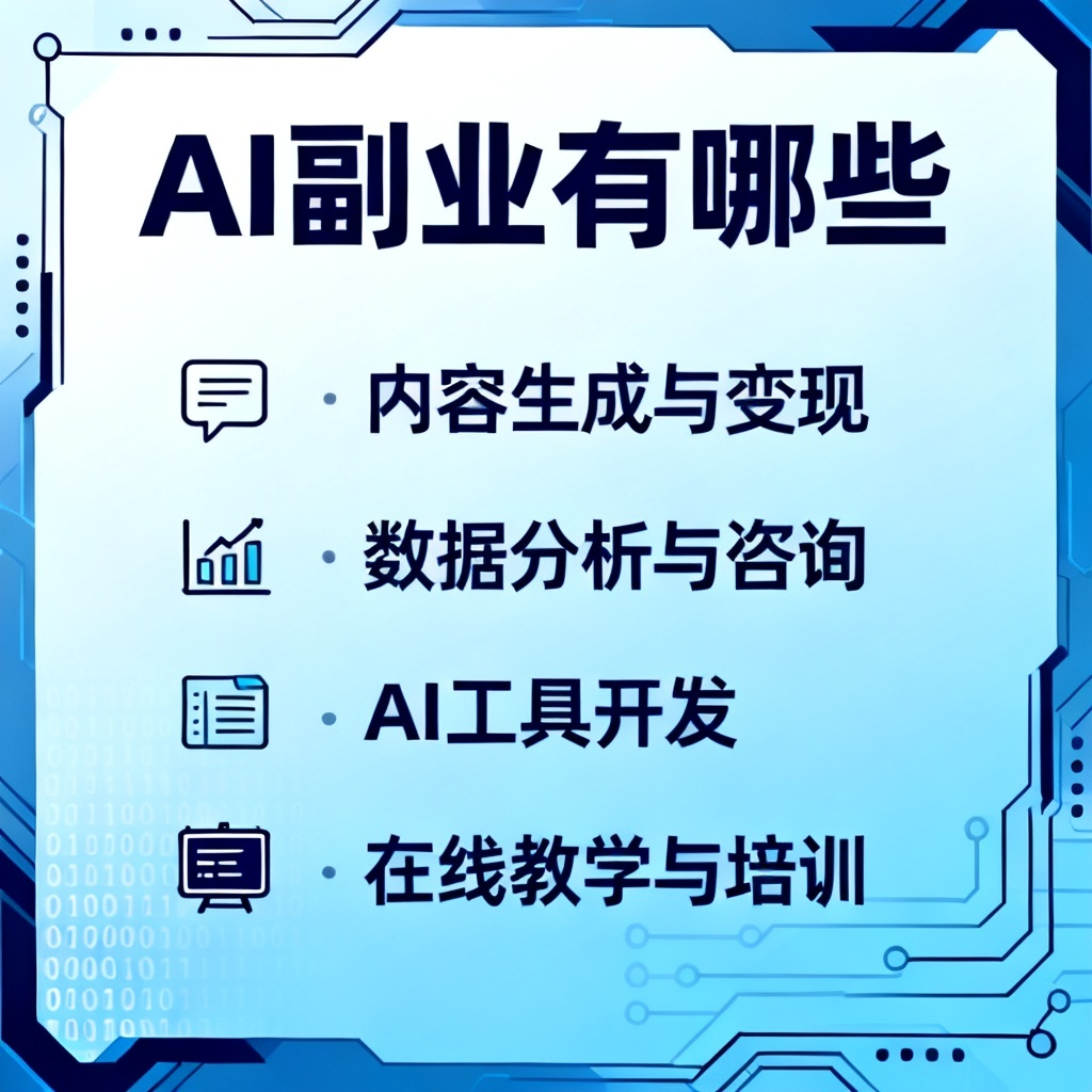 AI副业有哪些?2026最新完整教程与实操指南配图1