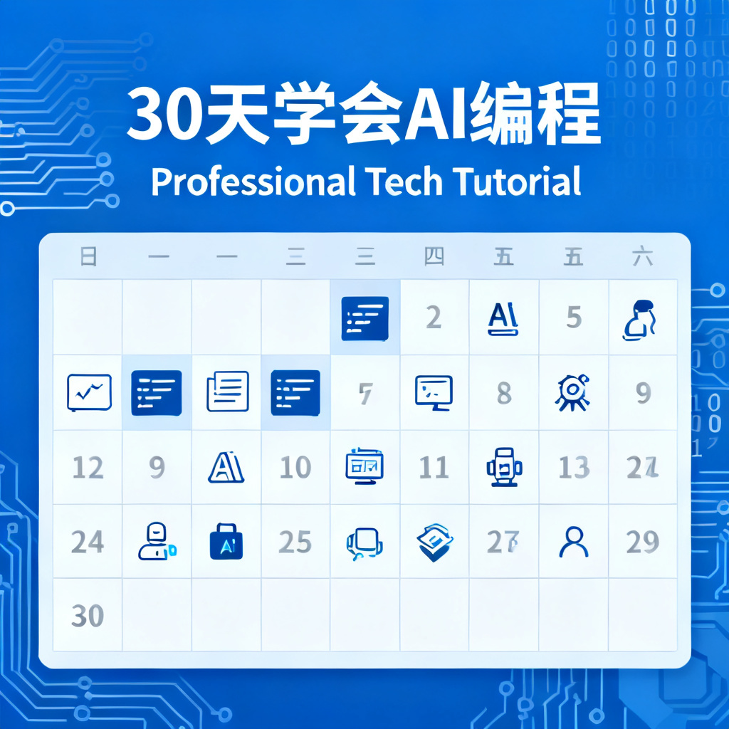 30天学会AI编程?2026最新完整教程与实操指南配图1