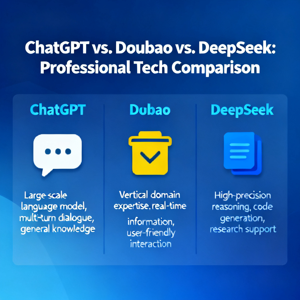 ChatGPT,豆包和Deepseek的比较？2026最新完整教程与实操指南配图1